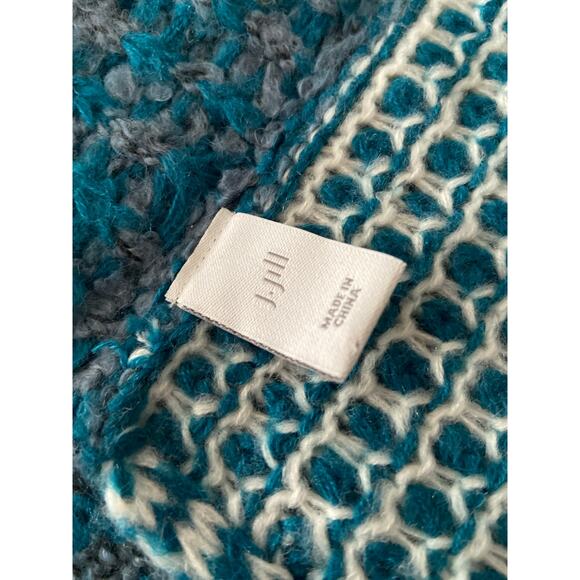 J.JILL Blue/Beige Boho Infinity Scarf sz OS - Picture 5 of 8